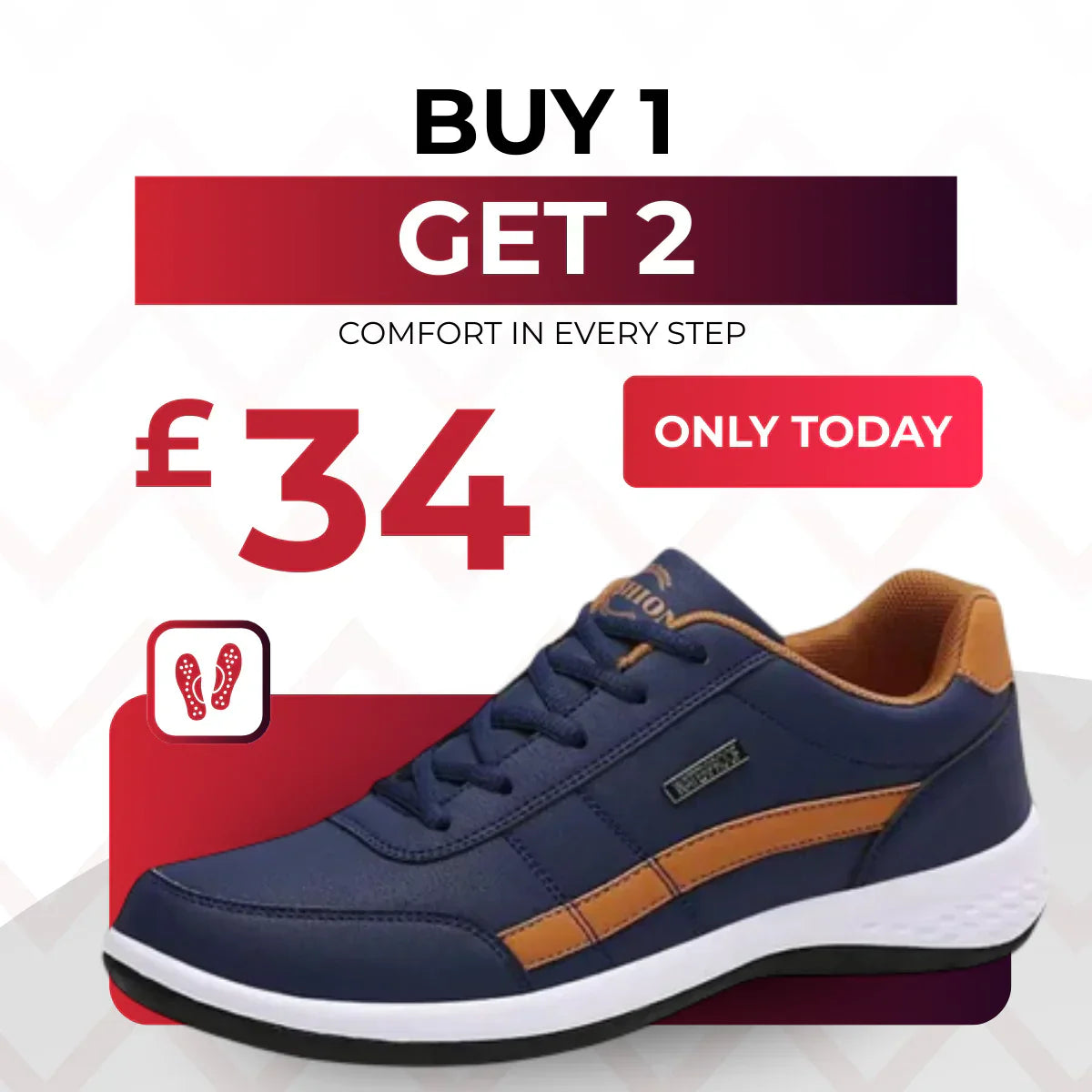 [BUY 1, GET 2] OrthoMAX™ Comfort Shoes — Natural-Stride, Ergonomic Design for All-Day Comfort